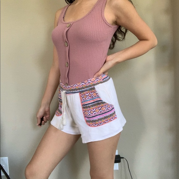 XHILARATION BOHO PINK SHORTS - Picture 5 of 5